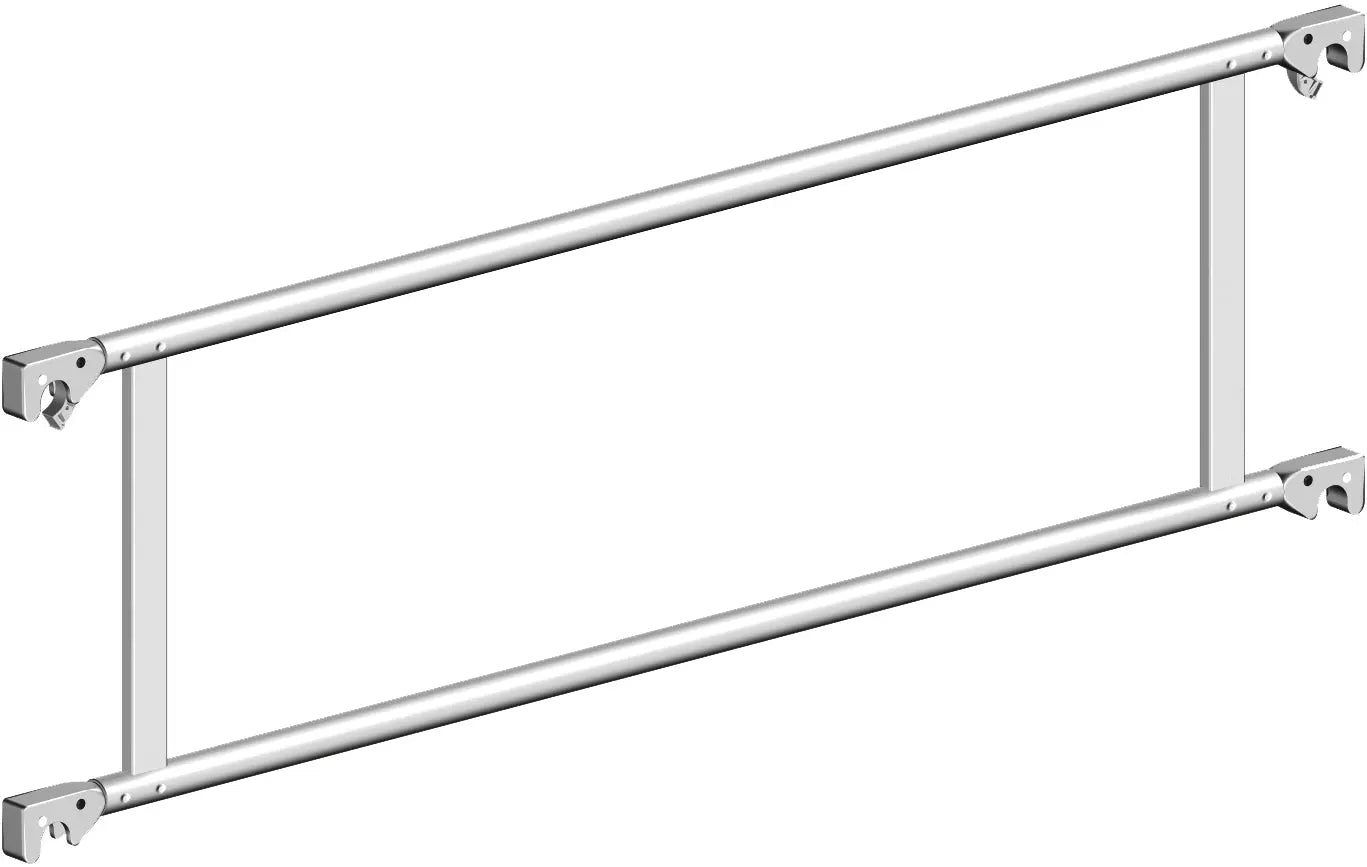 Doppelgeländer 1,80 x 0,50 m, Geländer für Gerüst, Absturzsicherung, Stabiles Geländer, Baugerüst Zubehör, Sicherheitsgeländer, Langlebige Geländerstrebe, Montagegeländer, Industrielles Geländer, Baustellen Geländer