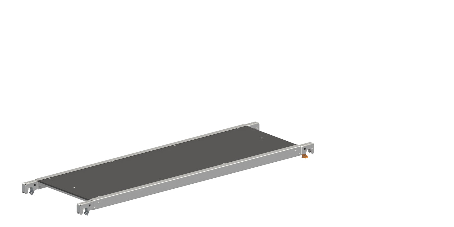 Belagbrücke 2,85 x 0,68 m, Arbeitsbrücke Gerüst, Zugangsbrücke, Gerüst Belagbrücke, Baugerüst Zubehör, Stabile Arbeitsplattform, Robuste Gerüstbrücke, Montagebrücke, Industrielle Belagbrücke, Baustellenzubehör