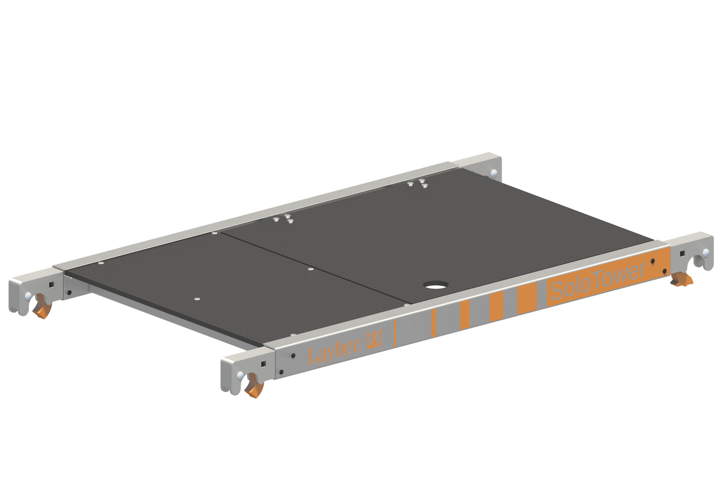 SoloTower Durchstiegsbrücke 1,13 x 0,68 m, Durchstiegsbrücke, SoloTower Brücke, Gerüst Durchstieg, Zugangslösung Bau, Baugerüst Brücke, Rutschfeste Durchstiegsbrücke, Sicherheitsbrücke, Montagebrücke, Industrielle Durchstiegsbrücke