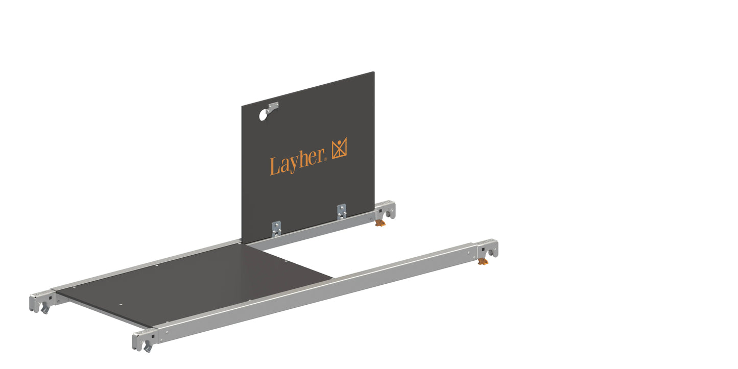 Durchstiegsbrücke 2,85 x 0,68 m, Arbeitsbrücke, Zugangsbrücke, Baubrücke, Rutschfeste Brücke, Montagebrücke, Industrielle Brücke, Baustellenbrücke, Stabile Durchstiegsbrücke, Hochbelastbare Brücke