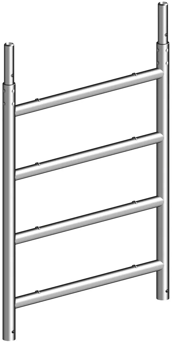 Standleiter 75/4, Leiter 75 cm, Sprossenleiter 4 Stufen, Bauleiter, Handwerksleiter, Industrieleiter, Robuste Standleiter, Leiter für Baustelle, Langlebige Leiter, Höhenarbeit Leiter