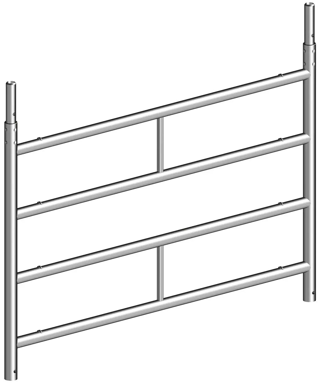 Standleiter 150/4, Leiter 150 cm, Sprossenleiter 4 Stufen, Bauleiter, Handwerksleiter, Industrieleiter, Robuste Standleiter, Leiter für Baustelle, Langlebige Leiter, Höhenarbeit Leiter