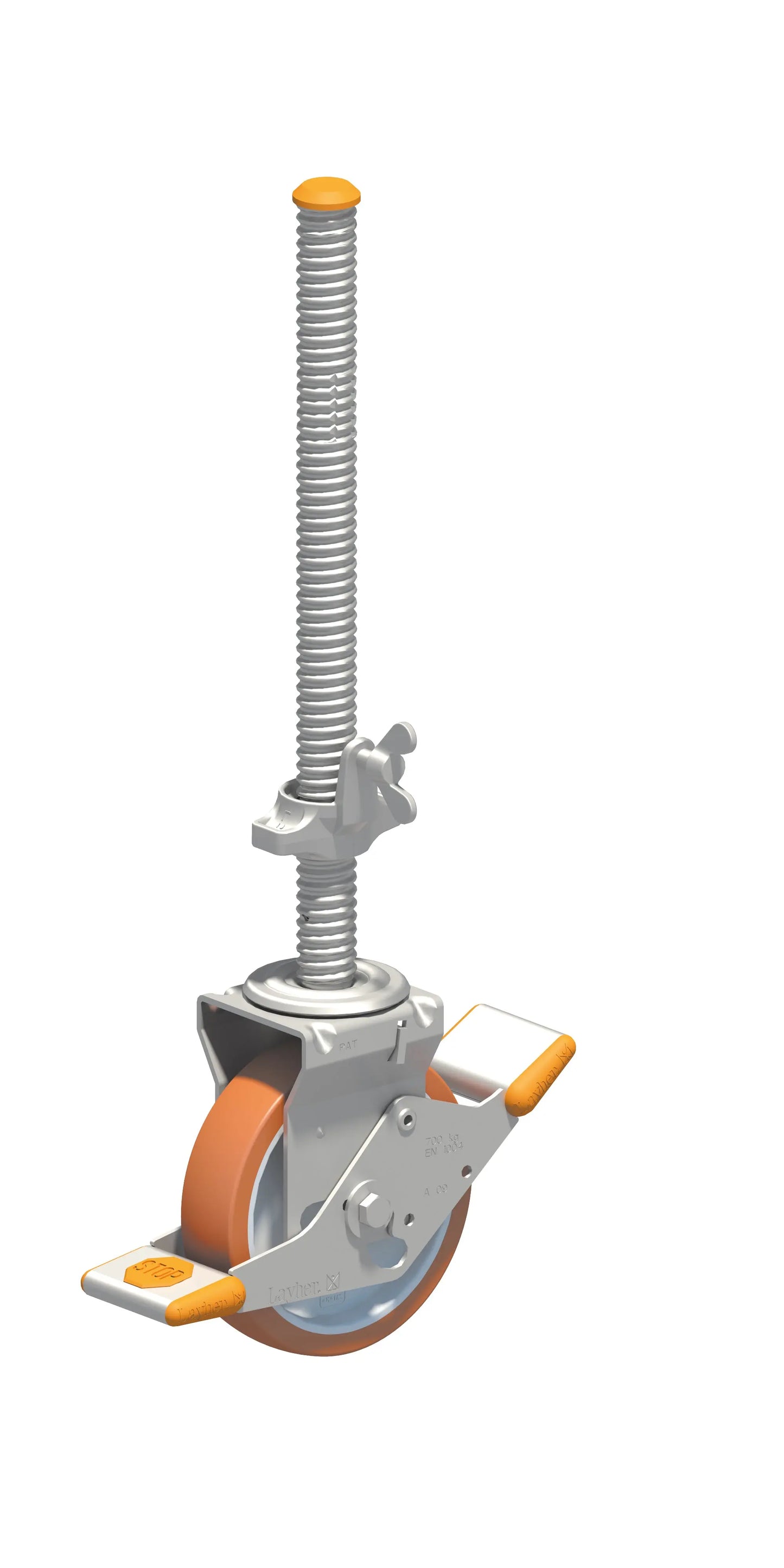 Lenkrolle 700, Lenkrolle Polyurethan 200 mm, Schwerlastrolle, Transportrolle, Industrierolle, Lagerrolle, Möbelrolle, Maschinenrolle, Bodenschonende Rolle, Lenkrolle robust