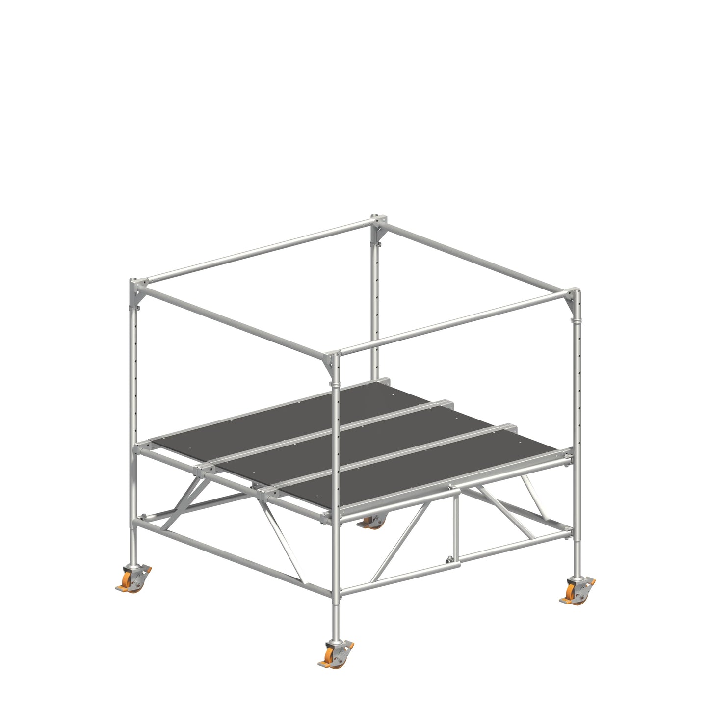 STARO ROLLBOCK 2,98 m, STARO Rollgerüst, Baugerüst mobil, Arbeitshöhe bis 2,98 m, Mobiles Gerüst, Rollbock Gerüst, Handwerkergerüst, Montagegerüst, Renovierungsgerüst, Profi Gerüstsystem