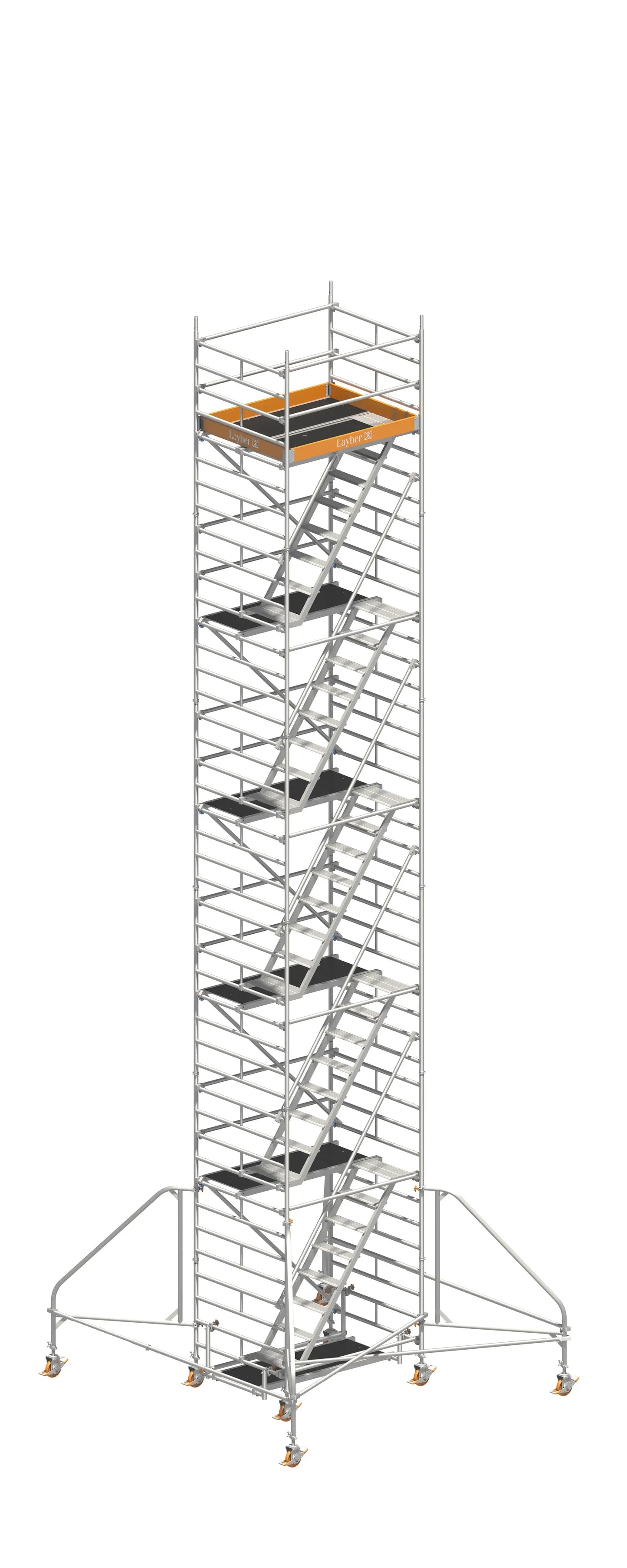 UNI KOMFORT 12,20 m, UNI KOMFORT Gerüst, Baugerüst 12,20 m, Gerüst mit Auslegern, UNI KOMFORT Arbeitshöhe, Sicheres Baugerüst, Profi Gerüstsystem, Gerüst große Höhe, Montagegerüst, Baugerüst kaufen