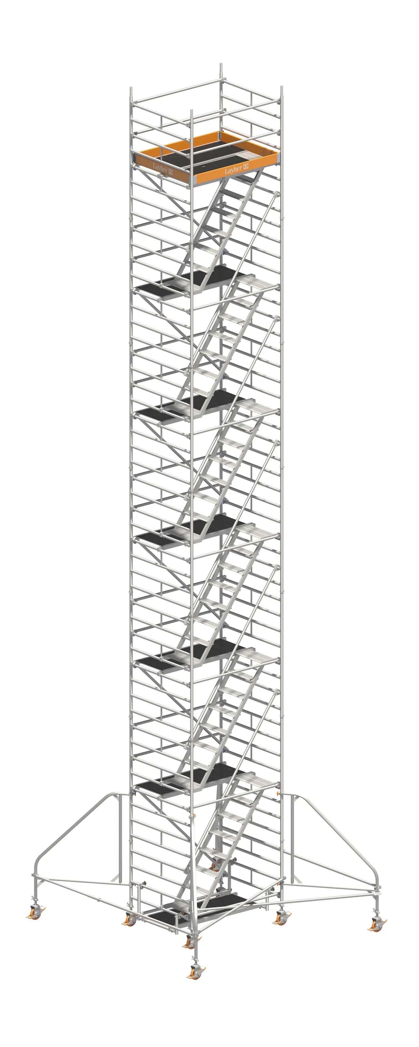 UNI KOMFORT 14,20 m, UNI KOMFORT Gerüst, Baugerüst 14,20 m, Gerüst mit Auslegern, UNI KOMFORT Arbeitshöhe, Sicheres Baugerüst, Profi Gerüstsystem, Hohe Arbeitshöhe Gerüst, Montagegerüst, Baugerüst kaufen