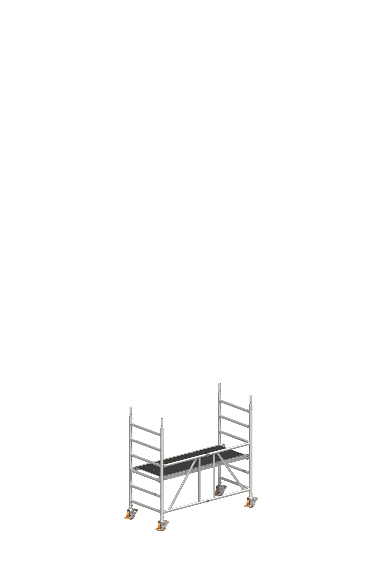 ZIFA P2 2,86 m, ZIFA P2 Gerüst, Fahrgerüst 2,86 m, Aluminiumgerüst, Arbeitshöhe 2,86 m, mobiles Rollgerüst, Profi-Gerüst, Handwerkergerüst