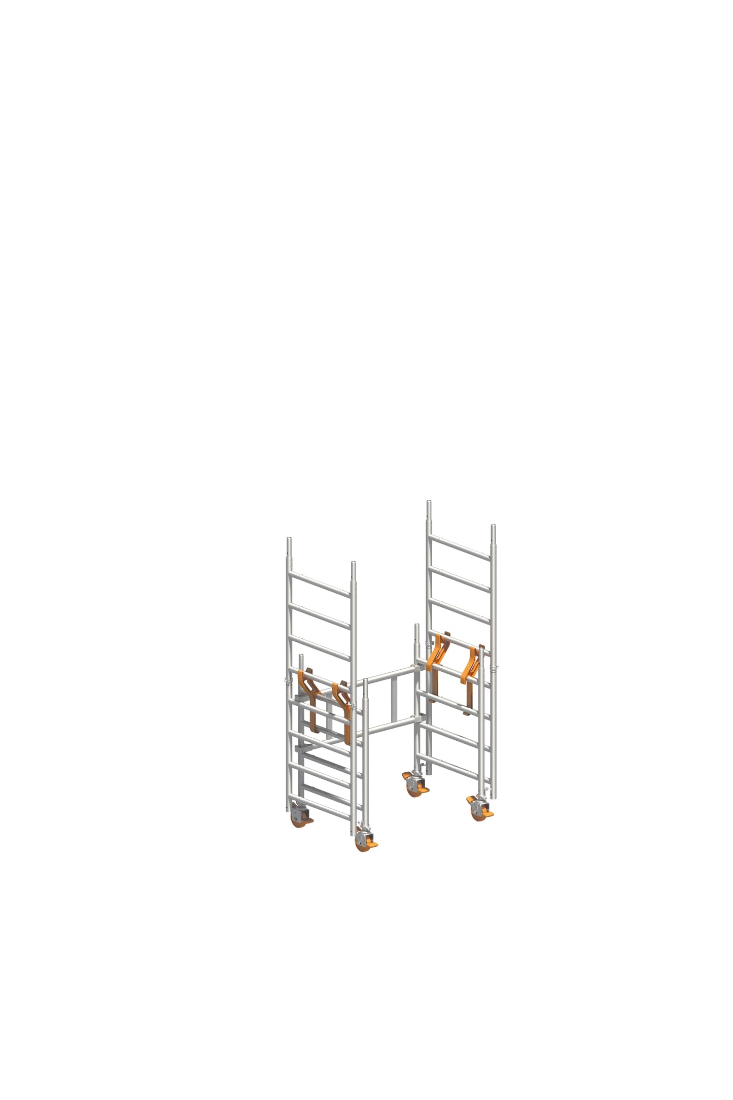 SoloTower P2 SAFETY 6,15 m, SoloTower Gerüst, Fahrgerüst 6,15 m, Arbeitshöhe 6,15 m, Mobiles Gerüst, Sicheres Fahrgerüst, Profi Fahrgerüst, Handwerkergerüst, SoloTower kaufen, Baugerüst mobil