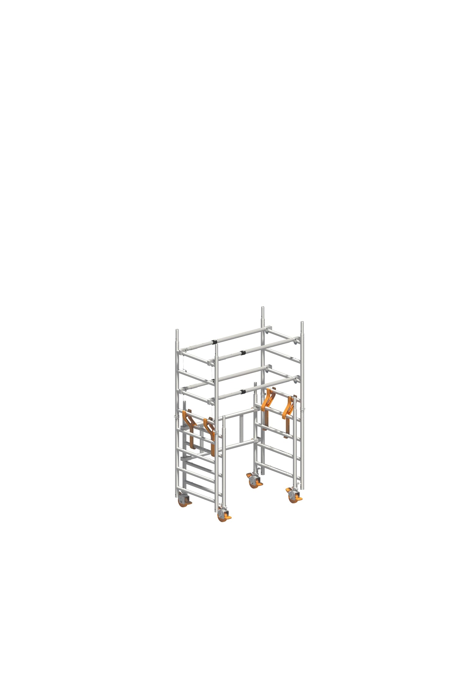 SoloTower P2 SAFETY 6,15 m, SoloTower Gerüst, Fahrgerüst 6,15 m, Arbeitshöhe 6,15 m, Mobiles Gerüst, Sicheres Fahrgerüst, Profi Fahrgerüst, Handwerkergerüst, SoloTower kaufen, Baugerüst mobil