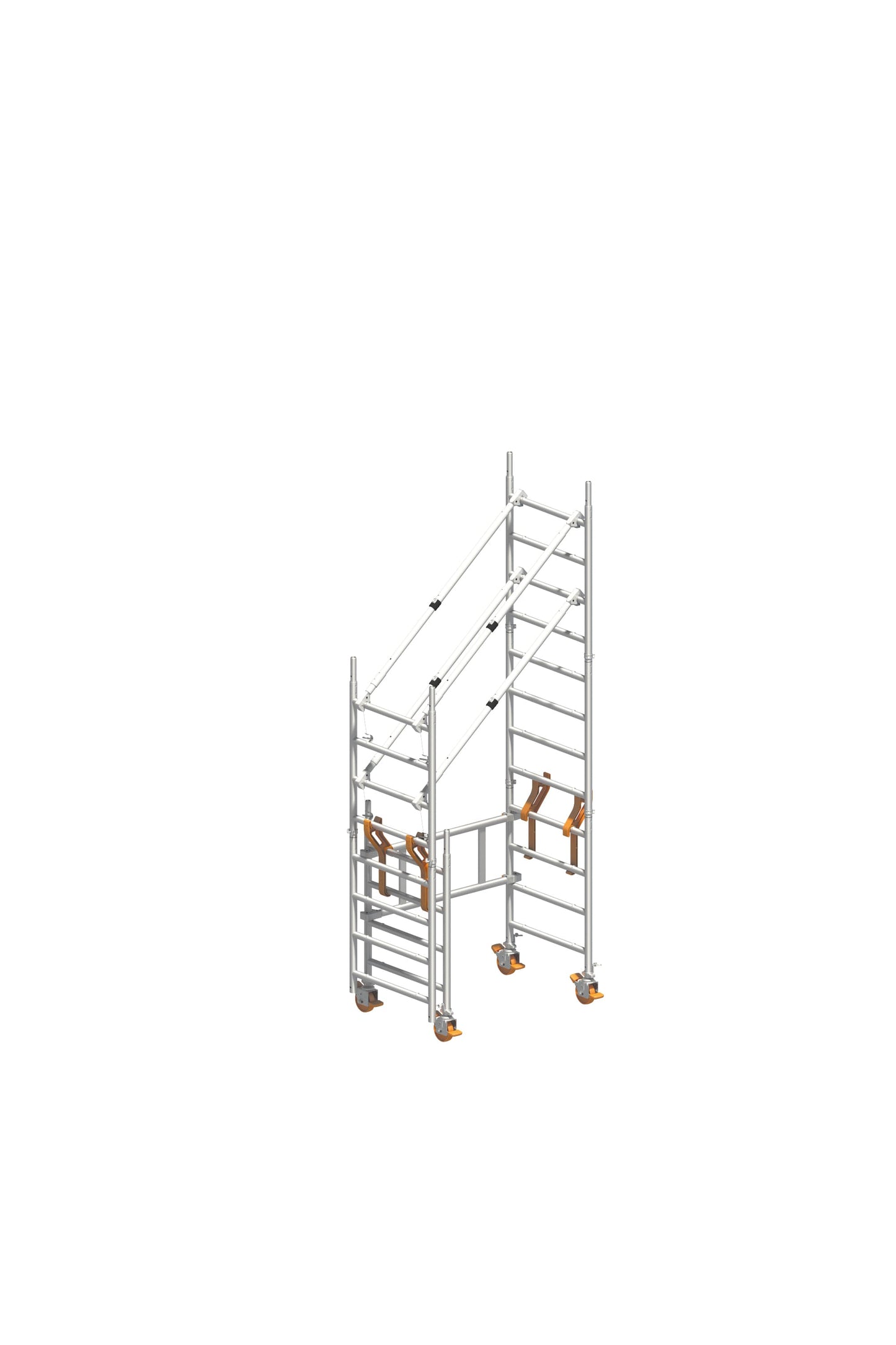 SoloTower P2 SAFETY 6,15 m, SoloTower Gerüst, Fahrgerüst 6,15 m, Arbeitshöhe 6,15 m, Mobiles Gerüst, Sicheres Fahrgerüst, Profi Fahrgerüst, Handwerkergerüst, SoloTower kaufen, Baugerüst mobil