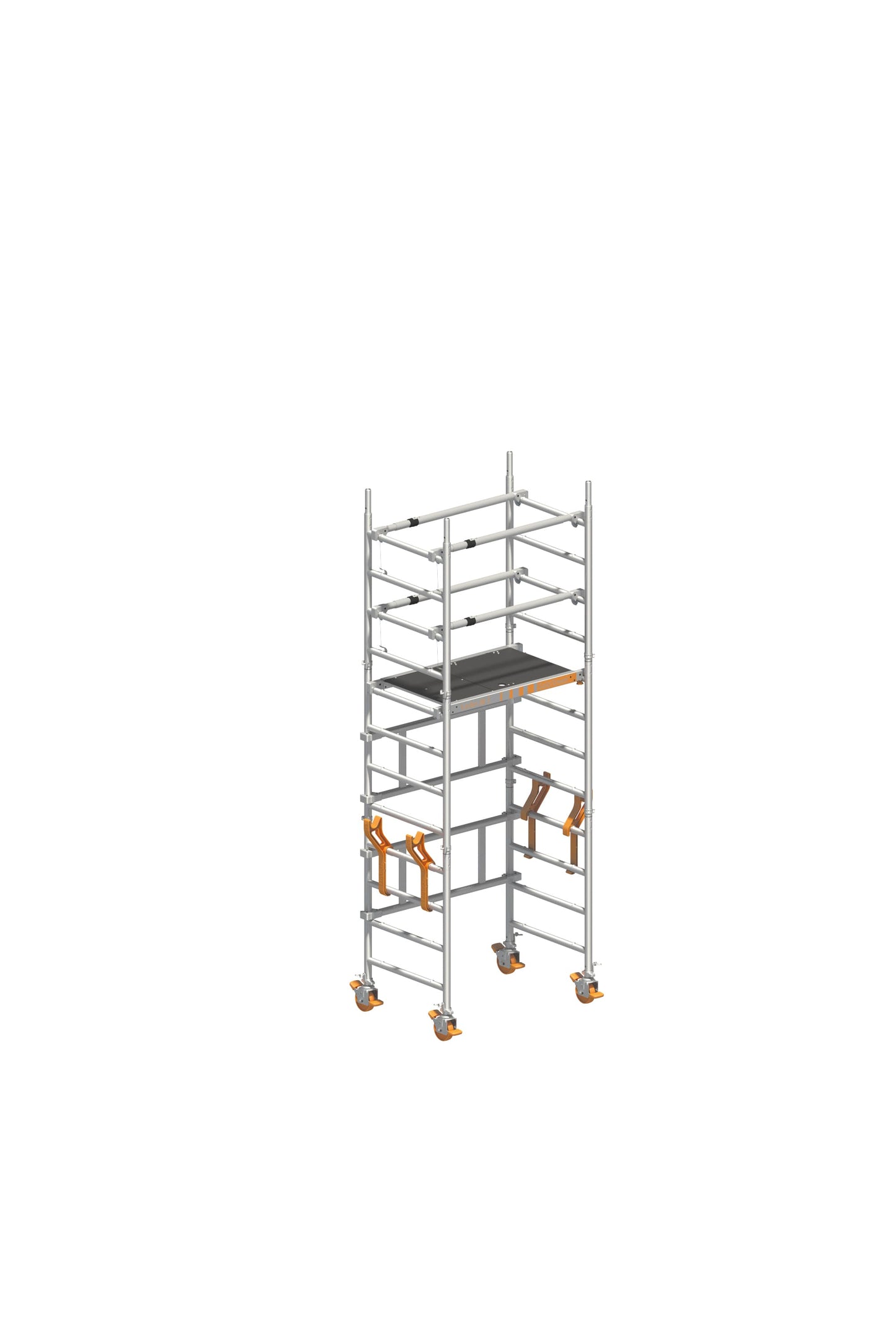 SoloTower P2 SAFETY 6,15 m, SoloTower Gerüst, Fahrgerüst 6,15 m, Arbeitshöhe 6,15 m, Mobiles Gerüst, Sicheres Fahrgerüst, Profi Fahrgerüst, Handwerkergerüst, SoloTower kaufen, Baugerüst mobil