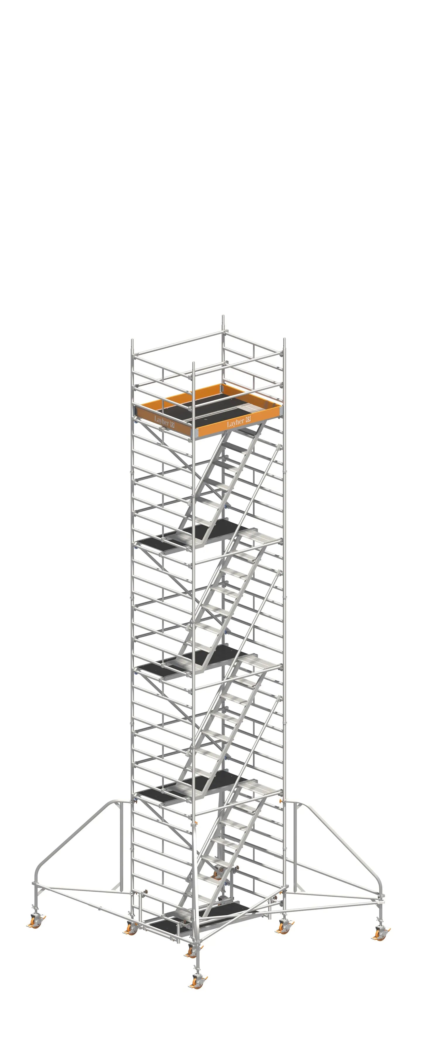 UNI KOMFORT 10,20 m, UNI KOMFORT Gerüst, Baugerüst 10,20 m, Gerüst mit Auslegern, UNI KOMFORT Arbeitshöhe, Sicheres Baugerüst, Profi Gerüstsystem, Gerüst große Höhe, Montagegerüst, Baugerüst kaufen