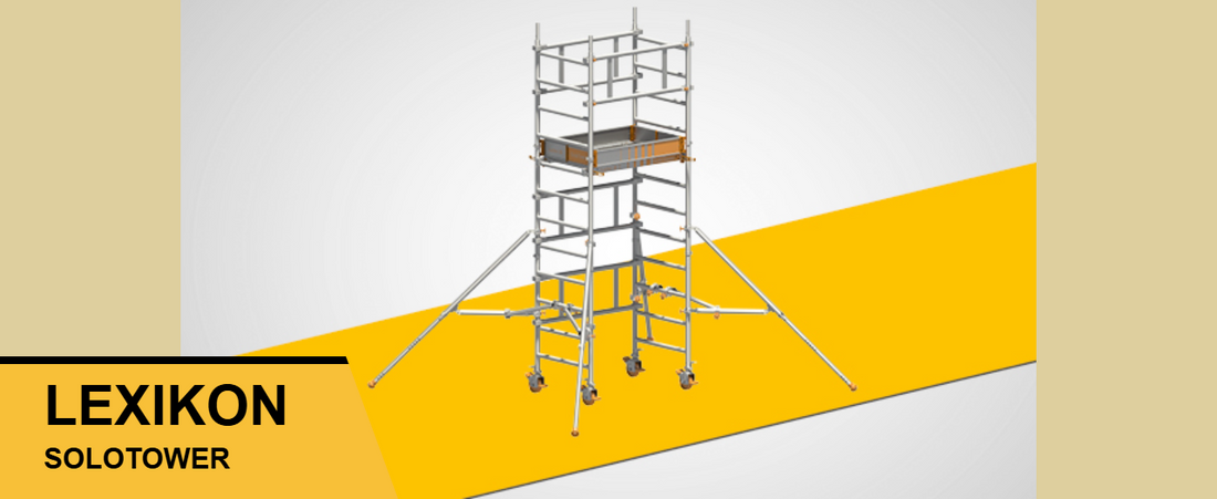 Layher SoloTower – Fahrgerüst für den sicheren Ein-Personen-Aufbau (AGM MELCHER Fachlexikon)