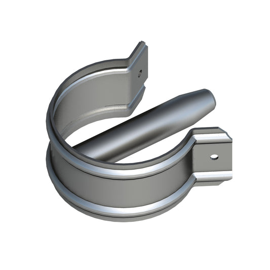 Layher Federstecker aus Stahl, C-förmige Rohrschelle mit Federmechanismus und glatter Innenführung zur werkzeuglosen Sicherung von Gerüstrohren