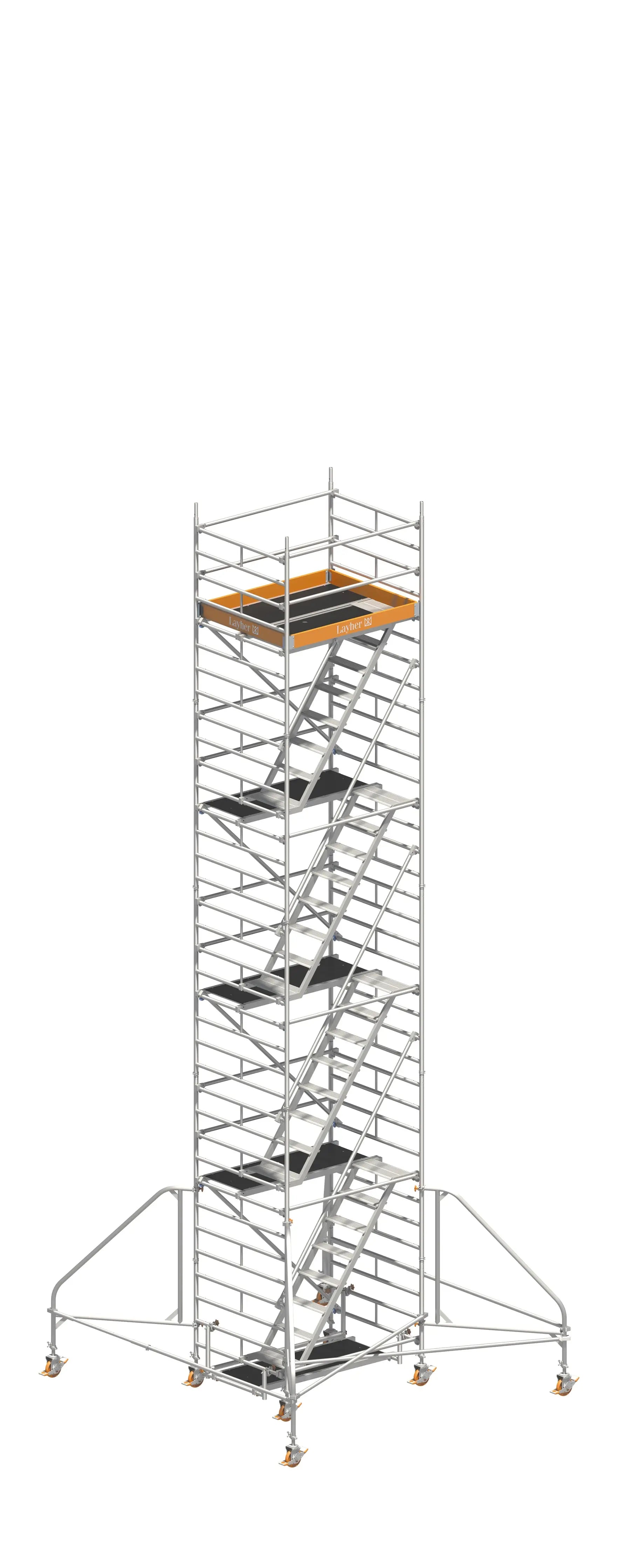 UNI KOMFORT 10,20 m, UNI KOMFORT Gerüst, Baugerüst 10,20 m, Gerüst mit Auslegern, UNI KOMFORT Arbeitshöhe, Sicheres Baugerüst, Profi Gerüstsystem, Gerüst große Höhe, Montagegerüst, Baugerüst kaufen
