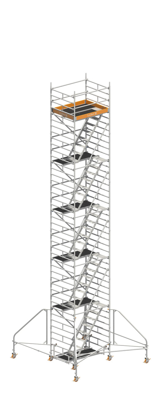 UNI KOMFORT 12,20 m, UNI KOMFORT Gerüst, Baugerüst 12,20 m, Gerüst mit Auslegern, UNI KOMFORT Arbeitshöhe, Sicheres Baugerüst, Profi Gerüstsystem, Gerüst große Höhe, Montagegerüst, Baugerüst kaufen