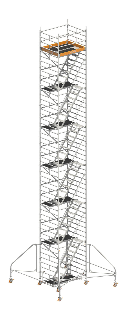 UNI KOMFORT 14,20 m, UNI KOMFORT Gerüst, Baugerüst 14,20 m, Gerüst mit Auslegern, UNI KOMFORT Arbeitshöhe, Sicheres Baugerüst, Profi Gerüstsystem, Hohe Arbeitshöhe Gerüst, Montagegerüst, Baugerüst kaufen