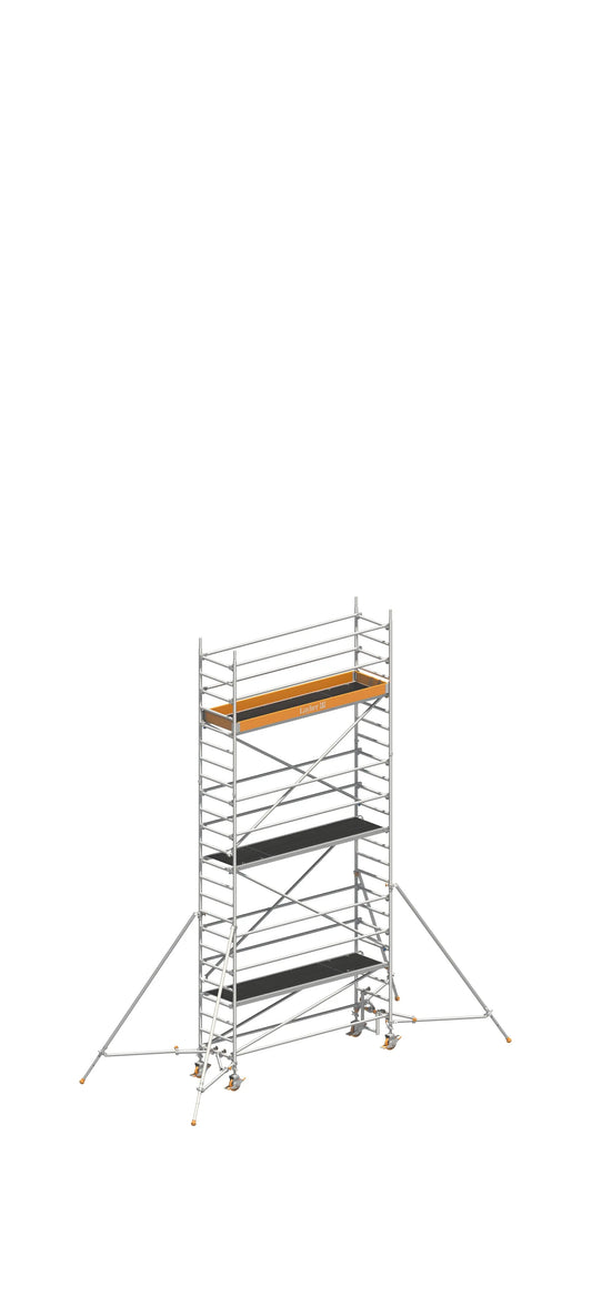 UNI Standard P2 7,20 m, UNI P2 Gerüst, Baugerüst 7,20 m, Arbeitshöhe 7,20 m, Gerüst mit Telegeländer, Gerüst mit Stützen, Stabiles Baugerüst, Profi Gerüstsystem, Handwerkergerüst, Montagegerüst