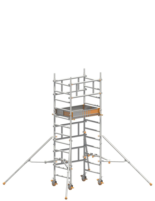 Layher SoloTower P2 SAFETY Rollgerüst Arbeitshöhe 4,15 m Einpersonenaufbau Art. 1621102